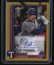2025 Topps Chrome Update Rookie Debut Autographs Dustin Harris #CRDA-DH card