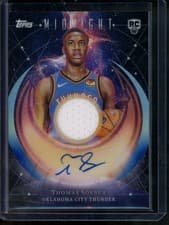 2025-26 Topps Midnight Rookie Jersey Autographs Thomas Sorber #RJA-TS card