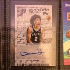 2025-26 Topps Shopping Spree Signatures Dylan Harper #SSA-DH card