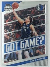 2019 Panini Mosaic Got Game Luka Doncic Pink Fluorescent #11 card