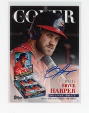 2026 Topps Cover Athletes Autographs Bryce Harper #COVR-BH card