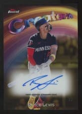 2025 Finest Creators Autograph Royce Lewis #CAV-RL card