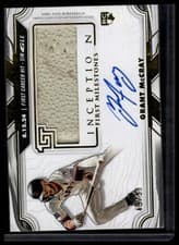 2025 Topps Inception MLB First Milestone Autograph Relics Grant McCray #FMAR-GM card