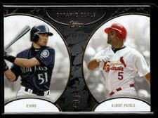 2025 Topps Dynamic Duals Base Set Ichiro / Albert Pujols #5 card