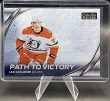 2025-26 O-Pee-Chee Platinum Path to Victory Leo Carlsson #PV-17 card