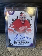 2025-26 Upper Deck Detroit Red Wings Centennial Octopus Ink Tim Cheveldae #OI-TC card