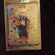 2025 Panini Mosaic Stained Glass Tetairoa McMillan #3 card