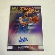 2024-25 Hoops Rookie Ink Ajay Mitchell #RI-AJY card