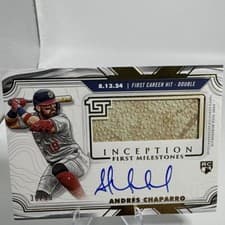 2025 Topps Inception MLB First Milestone Autograph Relics Andrés Chaparro #FMAR-AC card