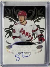 2024-25 Upper Deck Ice Exquisite Collection Rookies Signatures Scott Morrow #ERS-SM card