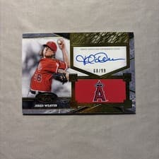 2025 Topps Tier One Top Shelf Signatures Jered Weaver #TSS-JW card
