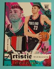 2024-25 Panini Court Kings Artistic Endeavors Relics Donovan Clingan #AE-DVC card