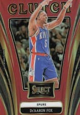 2024-25 Panini Select Clutch De'Aaron Fox #9 card