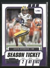Justin Jefferson 2021 Panini Contenders Draft Picks card