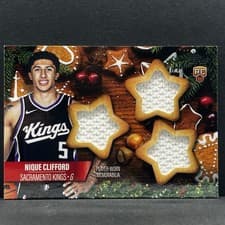 2025-26 Topps Holiday Holiday-Shaped Relics Nique Clifford #HSR-20 card