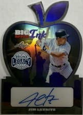 2025 Leaf Bronx Legacy Big Apple Ink Jim Leyritz #BI-JL1 card