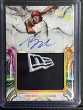 2025 Topps Inception Inception Autograph Jumbo Relic Hat Thomas Saggese #IAJH-TS card