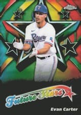 2025 Topps Chrome Future Stars Evan Carter #FS-12 card