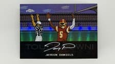 2025 Topps Chrome Tecmo Autographs Jayden Daniels #TA-JD card