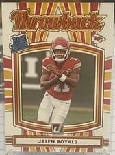 2025 Donruss Rated Rookie Throwback Jalen Royals #50 card