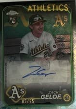 2024 Topps Chrome Logofractor Edition Image Variation Autographs Zack Gelof #282 card