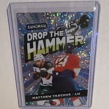 2024-25 Upper Deck Synergy Drop the Hammer! Matthew Tkachuk #DH-16 card