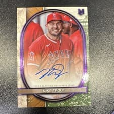 2025 Topps Museum Collection Archival Autographs Mike Trout #AA-MT card