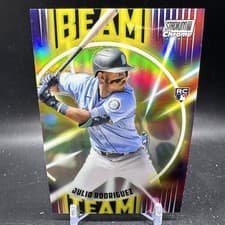 Julio Rodriguez 2022 Stadium Club Chrome Beam Team card