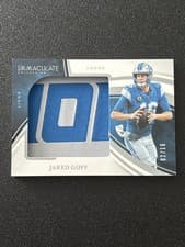 2025 Panini Immaculate Immaculate Numbers Jared Goff #21 card
