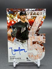 2026 Topps 75 Years of Topps Die-Cut Autographs Randy Johnson #75YA-RJO card
