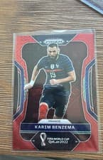 Karim Benzema 2022 Panini Prizm World Cup card