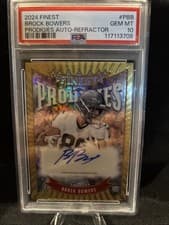 2024 Finest Prodigies Autographs Brock Bowers #P-BB card