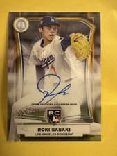 2025 Topps Tribute League Inauguration Autographs Roki Sasaki #LIA-ROKI card