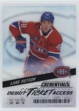 2024-25 Upper Deck Credentials Acetate Debut Ticket Access Lane Hutson #DTAA-LH card