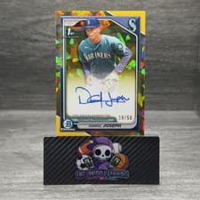 2024 Bowman Chrome Sapphire Edition Chrome Sapphire Prospect Autographs Dawel Joseph #CSPA-DJ card
