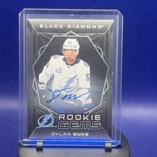 2025-26 Upper Deck Black Diamond Rookie Gems Signatures Dylan Duke #RGS-DD card