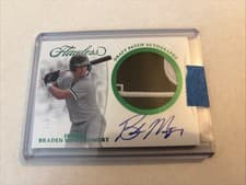 2025 Panini Flawless Draft Patch Autographs Braden Montgomery #1 card
