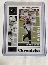 Derek Carr 2020 Panini Chronicles card