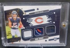 2024 Panini Absolute Tools of the Trade Triple Rome Odunze #TOTT-ROE card