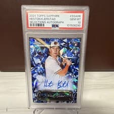 2024 Topps Chrome Sapphire Edition Selections Autographs Heston Kjerstad #SSA-HK card