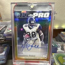 2024 Topps Chrome Chrome All-Pro Autographs Marshall Faulk #APA-MF card