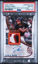 2025 Topps Major League Material Autographs Series Two James Wood #MLMA2-JWO card