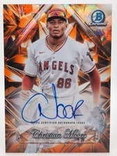 2025 Bowman Sapphire Edition Selections Autographs Christian Moore #SSA-CMO card