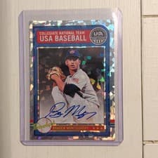 2025 Panini Stars & Stripes USA Baseball Throwback Signatures Braden Montgomery #AS-BM card