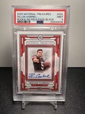Dillon Gabriel 2025 Panini National Treasures Rookie Signatures Field Pass card