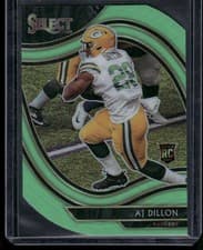 AJ Dillon 2020 Panini Select card