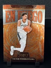 2024-25 Panini Select En Fuego Victor Wembanyama #8 card