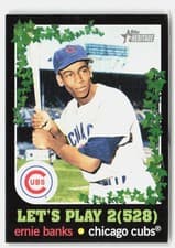 Ernie Banks 2020 Topps Heritage Let's Play 2 card