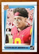 Amon Ra St. Brown 2021 Panini Donruss card