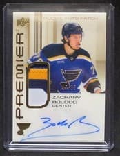 2024-25 Upper Deck Premier Acetate Auto Patch Rookies Zachary Bolduc #AR-ZB card